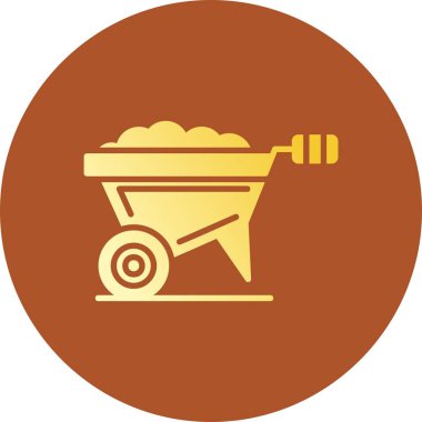 Wheel Barrow Creative Icons Desig