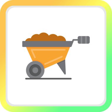 Wheel Barrow Creative Icons Desig