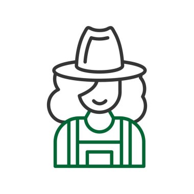 Lady Farmer Creative Icons Desig