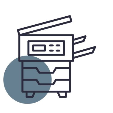 Copy Machine Creative Icons Desig