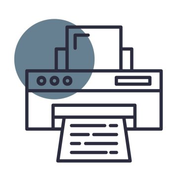 Yazıcı Yaratıcı Simgeler Tasarımı