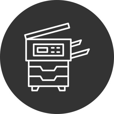 Copy Machine Creative Icons Desig