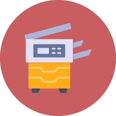 Copy Machine Creative Icons Desig