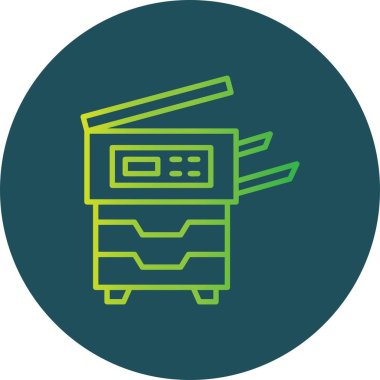 Copy Machine Creative Icons Desig
