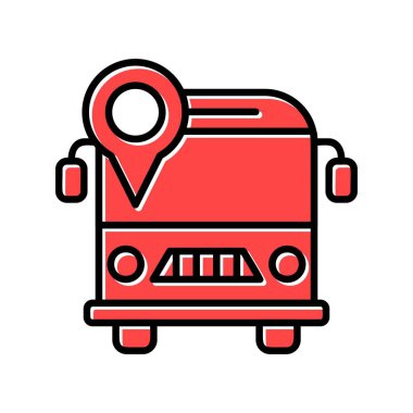 School Bus Creative Icons Desig