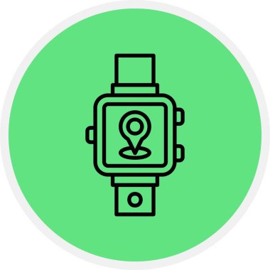 Smartwatch Yaratıcı Simgeler Tasarımı