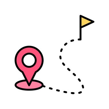 Route Creative Icons Desig