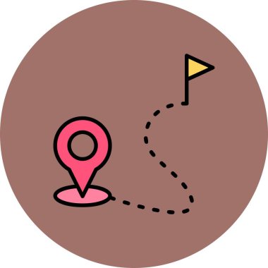 Route Creative Icons Desig