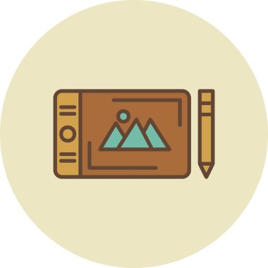 Graphic Tablet Creative Icons Desig
