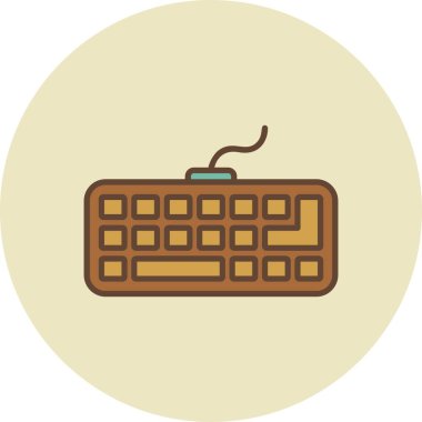 Klavye Yaratıcı Simgeler Tasarımı