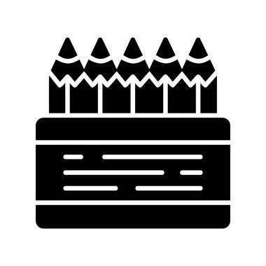  Colored Pencils Creative Icons Desig