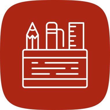 Pencil Case Creative Icons Desig