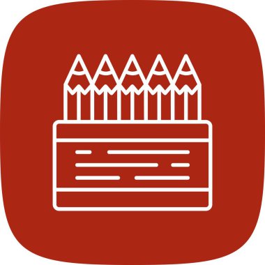  Colored Pencils Creative Icons Desig