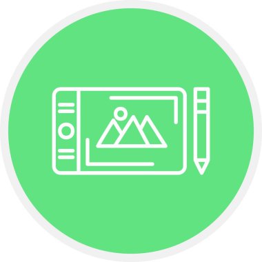 Graphic Tablet Creative Icons Desig