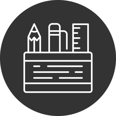 Pencil Case Creative Icons Desig