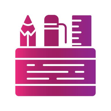 Pencil Case Creative Icons Desig