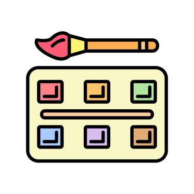Watercolor Creative Icons Desig
