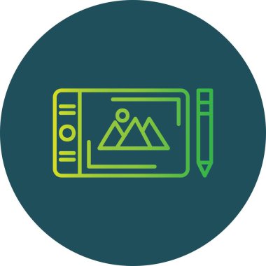 Graphic Tablet Creative Icons Desig
