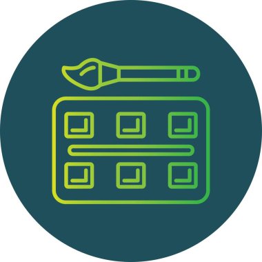 Watercolor Creative Icons Desig