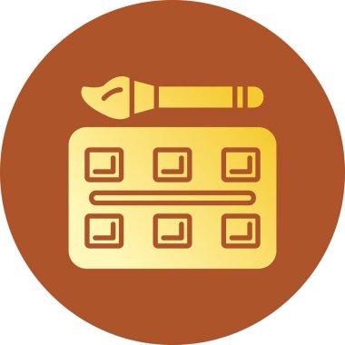 Watercolor Creative Icons Desig