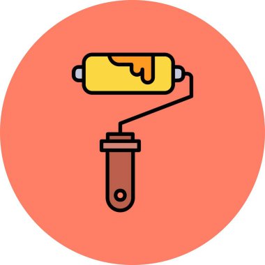 Paint Roller Creative Icons Desig