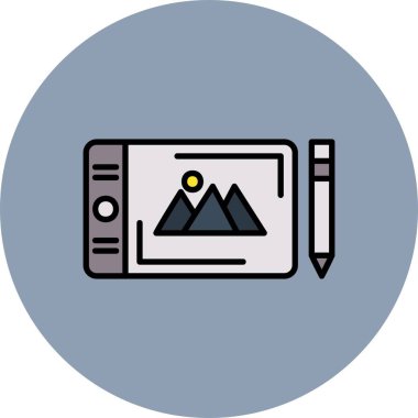 Graphic Tablet Creative Icons Desig