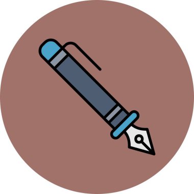 Fountain Pen Creative Icons Desig