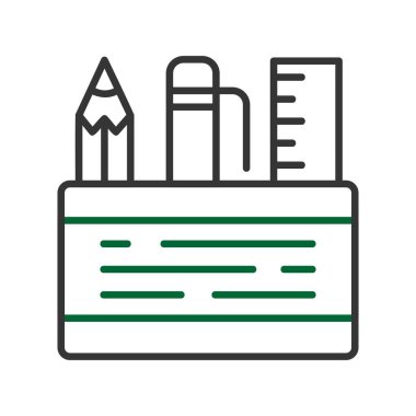 Pencil Case Creative Icons Desig