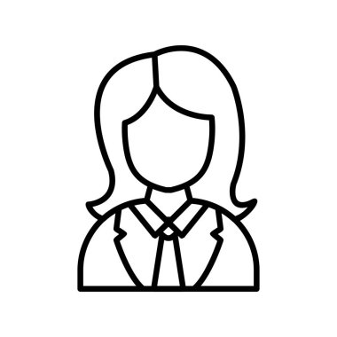 Female Worker Creative Icons Desig