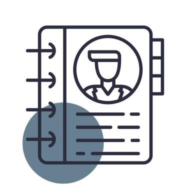 Contact Book Creative Icons Desig