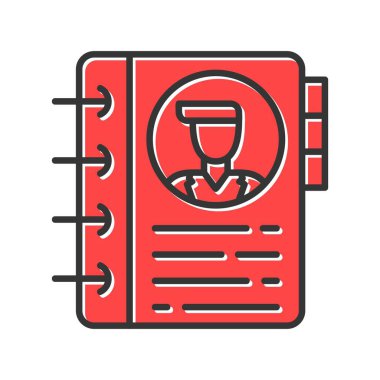 Contact Book Creative Icons Desig