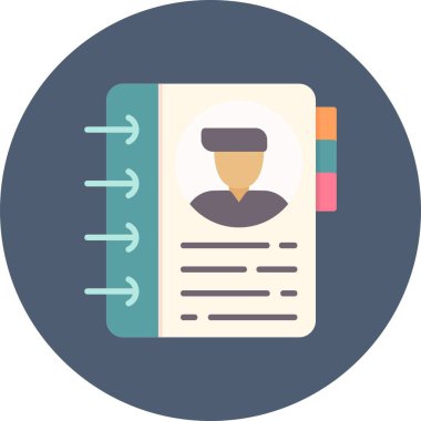 Contact Book Creative Icons Desig