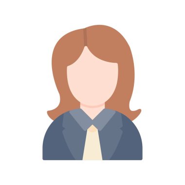 Female Worker Creative Icons Desig
