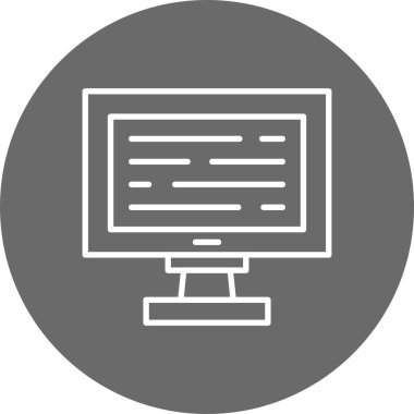 Monitor Creative Icons Desig