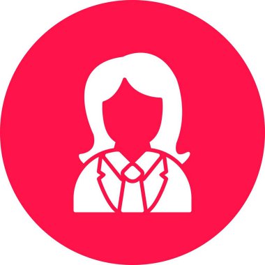 Female Worker Creative Icons Desig