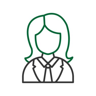 Female Worker Creative Icons Desig