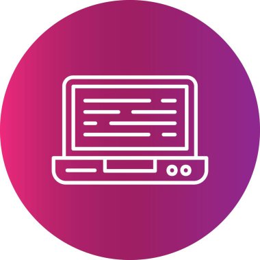 Laptop Yaratıcı Simgeler Tasarımı