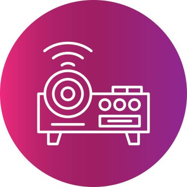 Projektör Yaratıcı Simgeler Tasarımı