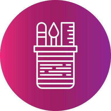 Pencil Case Creative Icons Desig