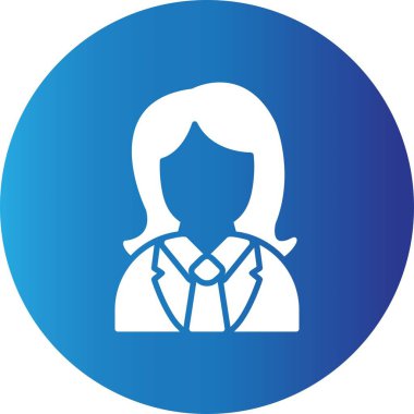 Female Worker Creative Icons Desig