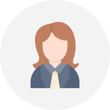 Female Worker Creative Icons Desig
