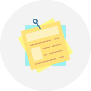 Sticky Notes Creative Icons Design