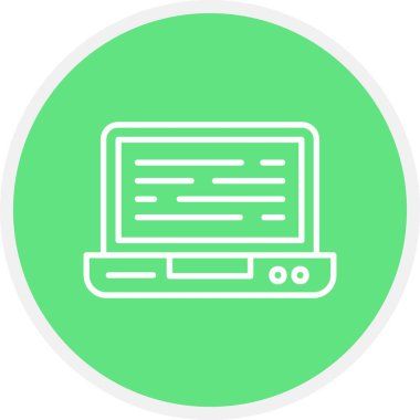 Laptop Yaratıcı Simgeler Tasarımı