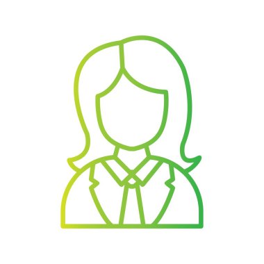 Female Worker Creative Icons Desig