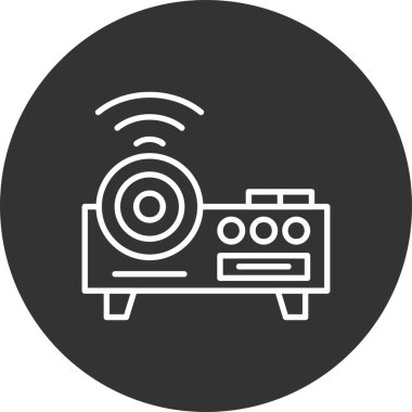 Projektör Yaratıcı Simgeler Tasarımı