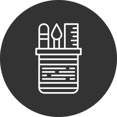 Pencil Case Creative Icons Desig