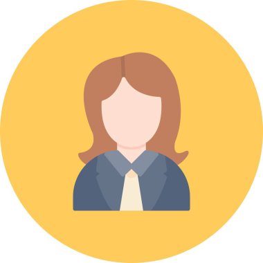 Female Worker Creative Icons Desig