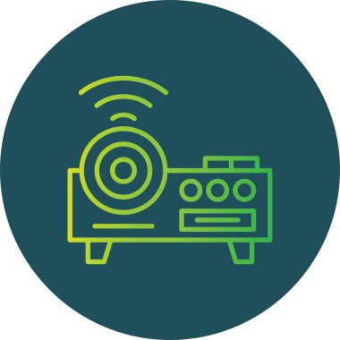 Projektör Yaratıcı Simgeler Tasarımı