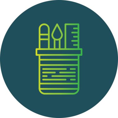 Pencil Case Creative Icons Desig