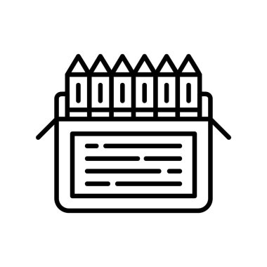 Colored Pencils Creative Icons Desig